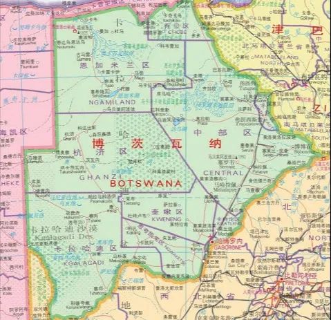 博茨瓦纳地图