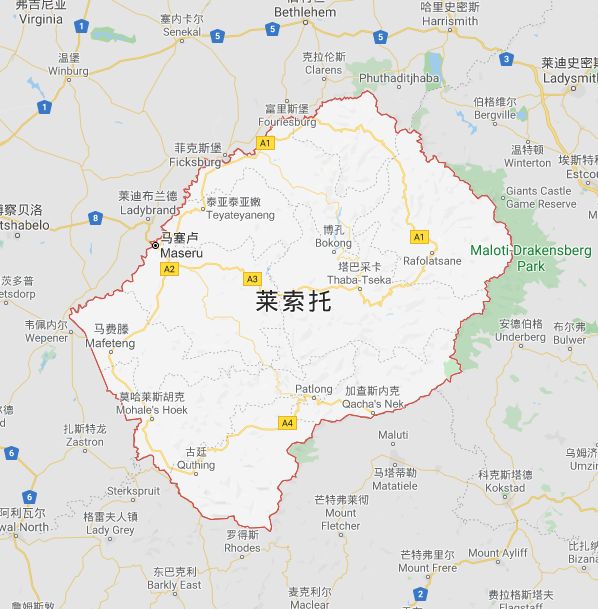 莱索托地图