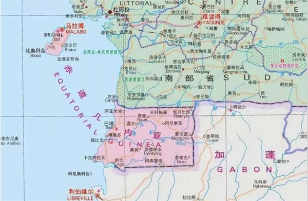 赤道几内亚地图